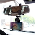 Miniatyrbillede 2 af 5: TG Mobilholder med bakspejlsmontering til bilen Sort