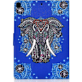 Miniatyrbillede 2 af 3: iPad 10.2 Generation Cover PU Læder Case Flip Stand Etui med Kortlomme og Auto Sleep / Wake Up-funktion til iPad 10.2, Elefant