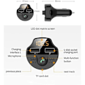 Miniatyrbillede 5 af 5: Bluetooth FM-transmitter (sort), trådløs bilradioadapter bil k