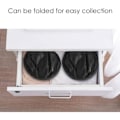 Miniatyrbilde 5 av 5: Galaxy 2 ST Vaskeromskurver Foldbar Pop Up Mesh Vaskerom Vaskerompose Bin Leke Tidy Organizer (svart) svart