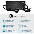 Miniatyrbillede 2 af 5: 24V 2A Elektrisk Cykel Smart Lithium Batteri Oplader Output 29.4V 2A Oplader DC Port Hurtig Oplader Med Køleventilator, RCA Jack..DEBUNS