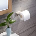Pikkukuva 2 / 5: Itsekiinnittyvä wc-paperiteline - Itsekiinnittyvä wc-paperiteline kylpyhuoneeseen keittiöön Itsekiinnittyvä seinä Harjattu ruostumaton teräs