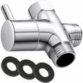 G1/2\" 3-vägsventil, solid mässing 3-vägsventil, handduschset, universella tillbehör
