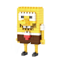 Miniatyrbild 1 av 3: Byggstenar Mikro-Borrande Partiklar SpongeBob SquarePants Mini-Monterad Prydnadsgåva 1 låda med 136 bitar Pussel Barn Pojkar och Flickor Educ