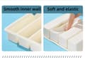 Miniatyrbild 4 av 5: 2-pack silikonfrysfack med lock, 4-portions soppisbitsform för måltidsförberedelse, förvaring av såsbuljongörter, grön