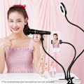 Miniatyrbild 3 av 5: Selfie Ring Light Hållare Lazy Bracket LED-ljus Live Stream Multifärg