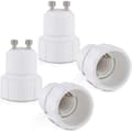 4x Sokkeladapter - GU10 til E14 Sokkelkonverter - Bajonetfatningslampeholderadapter til LED Halogenpære