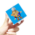 Pikkukuva 5 / 10: Saksan jalkapallon EM-kisojen 2024 maskottiavainnauha, kolmikerroksinen Rubikin kuutio, pieni Rubikin kuution riipuskoriste lahjaksi Big Rubik's Cube