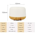Miniatyrbillede 9 af 10: Luftfugter Aroma Diffuser Aromaterapi Natlampe 300Ml