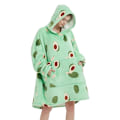 Miniatyrbillede 4 af 4: Tæppe Sweatshirt Tæppe Varm Tyk Hættetrøje Avocado Tæppe