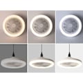 Miniatyrbild 3 av 10: Takfläkt med LED-belysning och fjärrkontroll – 360 graders rotation