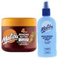 Miniatyrbillede 1 af 4: Malibu Tanning Accelerator Spf4 300Ml + After Sun Spray Balm 200Ml