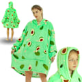 Miniatyrbillede 1 af 4: Tæppe Sweatshirt Tæppe Varm Tyk Hættetrøje Avocado Tæppe