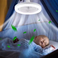 Miniatyrbild 6 av 10: Takfläkt med LED-belysning och fjärrkontroll – 360 graders rotation