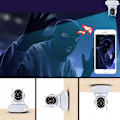 Miniatyrbillede 8 af 9: Roterbart Infrarødt Kamera Bevægelsessensor Wifi Babyalarm