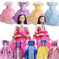 Miniatyrbild 4 av 9: Prinsessklänning Cosplay Elsa Fancy Kostym Flickor Barn Gåvor Sagoprinsessa Purple Princess Dress 100 For 2-3 Years