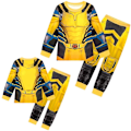 Miniatyrbild 1 av 9: Flickor Pojkar Deadpool Pyjamas Cosplay Wolverine Nattkläder Loungewear Pyjamas Set Wolverine(Top+pant) 120/5-6 Years