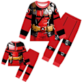 Miniatyrbild 1 av 9: Flickor Pojkar Deadpool Pyjamas Cosplay Wolverine Nattkläder Loungewear Pyjamas Set Deadpool(Top+pant) 120/5-6 Years
