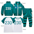 Miniatyrbild 9 av 9: Barn Pojkar Flickor Överlevnadsspel Cosplay Uniform Tröjor Långärmade Toppar Jacka Blue #388 coat + printed T+ pants 170cm