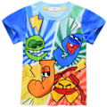 Miniatyrbild 1 av 9: Alphabet lore Cosplay Pyjamas Set Flickor Kortärmad T-shirt+Shorts Set #91057 150cm/8-9Y