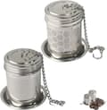 Miniatyrbillede 3 af 7: 2-delt te-infuser sæt, te-si i rustfrit stål, teblad-infuser, finmasket tefilter