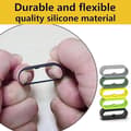 Miniatyrbild 5 av 5: 10-pack Universal Multicolor Silicone Band Holders for Smartwatches