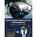 Miniatyrbilde 5 av 7: Bluetooth FM-sender Bluetooth 5.3 - PD 30W Type-C - QC3.0 18W - Helt i metall