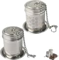Miniatyrbilde 2 av 7: 2-delt te-infusersett, tesil i rustfritt stål, tebladinfuser, finmasket tefilter