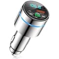 Miniatyrbilde 1 av 7: Bluetooth FM-sender Bluetooth 5.3 - PD 30W Type-C - QC3.0 18W - Helt i metall