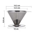 Miniatyrbillede 4 af 7: Kaffefilter i rustfrit stål - Vaskbart og genanvendeligt - Mesh-design - Høj kvalitet