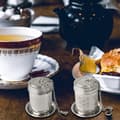 Miniatyrbilde 7 av 7: 2-delt te-infusersett, tesil i rustfritt stål, tebladinfuser, finmasket tefilter