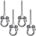 180° gungupphängningar, monteringsfäste med öglebult i rostfritt stål (4-pack)