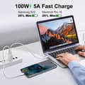 Pikkukuva 4 / 5: 2 kpl USB C - USB C -kaapeli 2 m, USB C -kaapeli pikalataus USB Type C