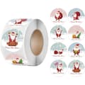 1 rulle (c) Juldekaler 500-pack - 1,5  \" rulle - Jul