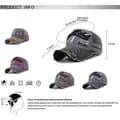 Miniatyrbilde 3 av 5: Cap Cap Vintage bomullscaps Unisex Distressed Snapback Trucker Hat