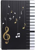 Notatmappe / 30 lommer / Notatmappe for musikere / Pianotangenter