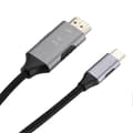 Miniatyrbilde 5 av 5: 1,8 m Type-C hann til HDMI hann kabel 8K 60HZ UHD videoadapter flettet ledning