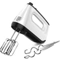 Hand mixer, 6 speeds 400W with 2 whisks and 2 dough hooks, turbo function, eject button