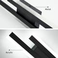 Miniatyrbild 3 av 5: LED Wall Light Interior Modern, 16W LED Wall Lamp, Creative Long Parallel Wall Lamp, Three Colors 3000K/4000K/6000K, Black, 50cm-FX-
