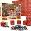 2026 Adventskalender Pussel, 1008 bitar, 24 dagars julnedräkning K