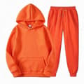 Träningsset med huvtröja och dragsko för jogging Orange S Orange S