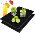 2 Pcs Bar Mat, Drip Mat for Bar Counter, Silicone Drip Mat, Silicone Dish Drying Mat, Environmentally Friendly Heat Resistant, for Cutlery Storage