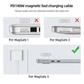 Miniatyrbillede 2 af 4: Type-C hun til Magsafe 3-konverter USB-C magnetisk adapter Mellembøjning