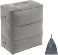 Grey Inflatable Footrest for Travel, Office, Home... Grey-FX-