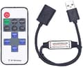 Miniatyrbild 1 av 5: DC5-24V 11 Keys Mini USB RF Wireless Dimmer Remote Control LED Controller for Single Color Strip