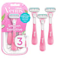 Gillette Venus Sensitive Engångsrakhyvlar för kvinnor - Enkel förpackning med 3 rakhyvlar 3pcs