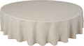 High-quality tablecloth, durable, round, 180 cm, off-white, 180 cm