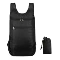 Miniatyrbilde 1 av 5: 20L lett sammenleggbar bag Utendørs ryggsekk Camping Vandring Tr black