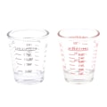 Pikkukuva 2 / 8: 1 kpl 30 ml lasimittakuppi, jossa Scale Shot Glass -nestelasi Red