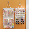 Miniatyrbilde 4 av 8: Hårbuer Organizer Stor Kapasitet Pannebånd Holder Veggoppheng Pink StyleA